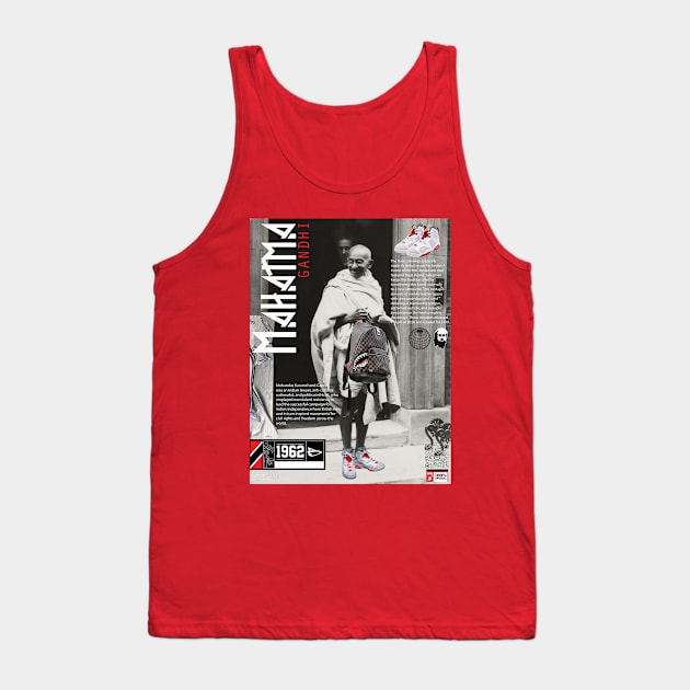 Gandhi Sneakerhead Tank Top by theofficialdb